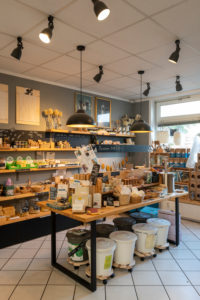 View of an unpacked shop. View of an unpacked shop.